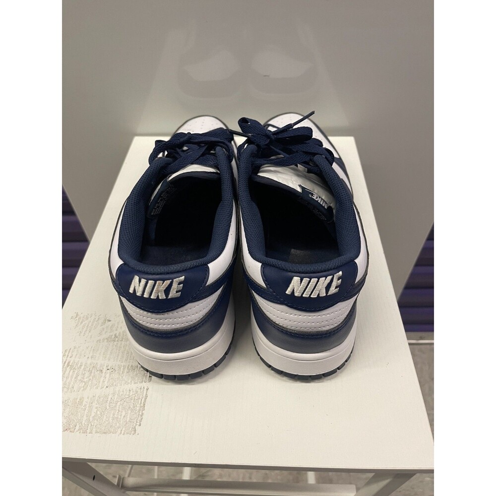 Nike Dunk Low White Midnight Navy HF5441-107 Men's Size13 - Picture 2 of 6